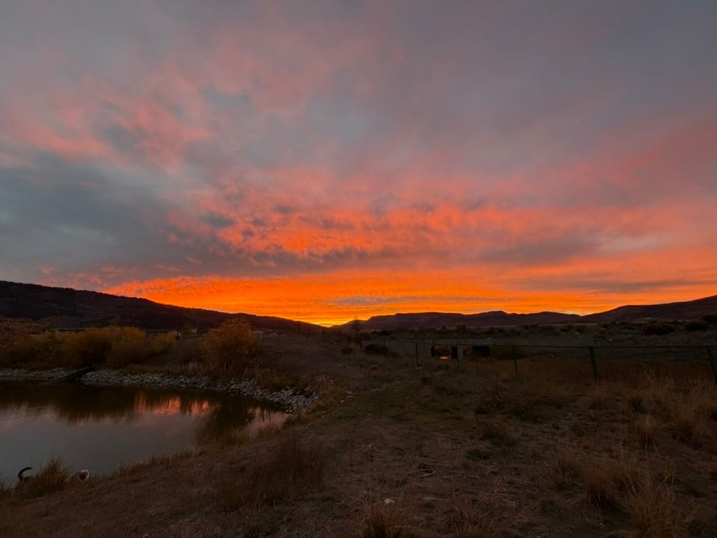 Alpenglow sunset